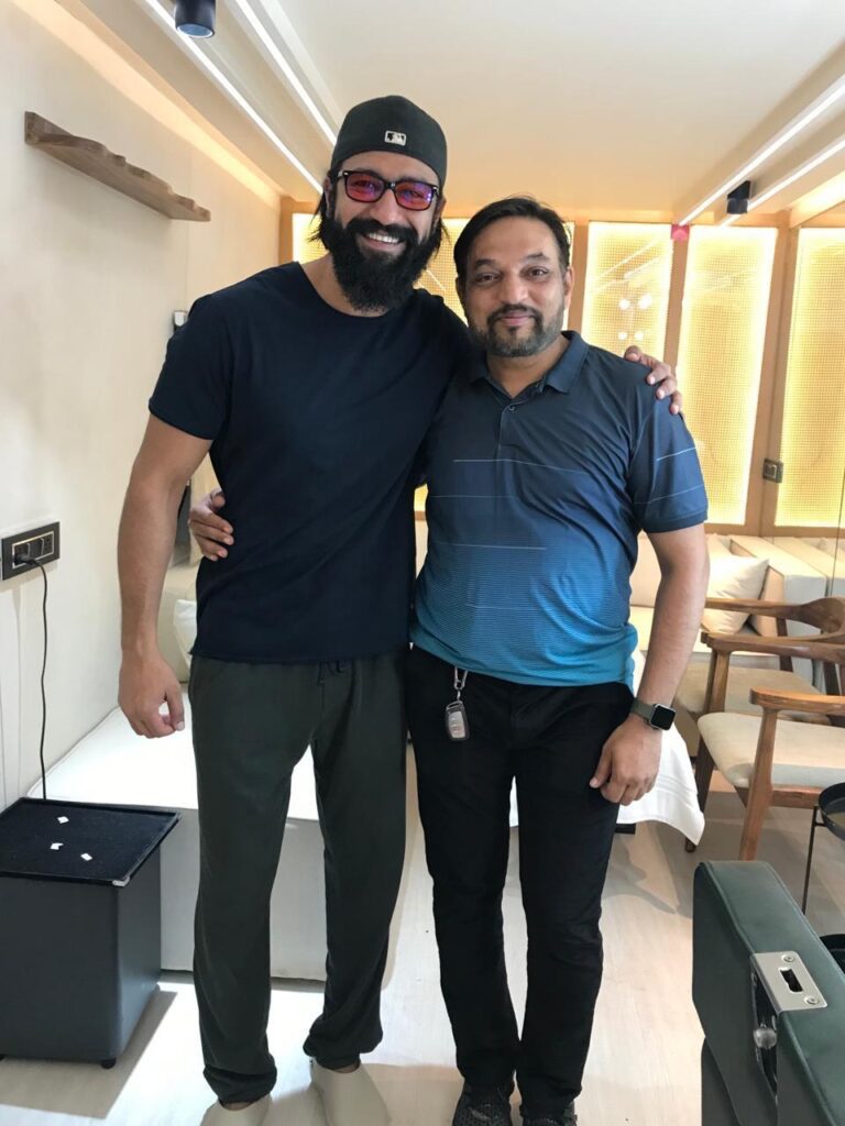 Chhaava writer with Vicky Kaushal