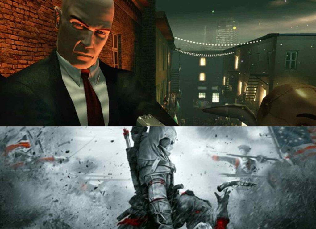 Hitman Blood Money and AC III similarity 