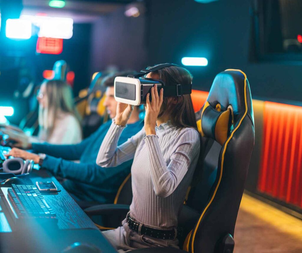 virtual reality gaming cafe